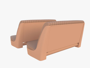 generic 40s car seats Model 3D