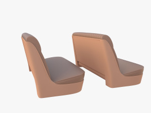 generic 40s car seats Model 3D
