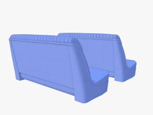 обычные автокресла 40-х годов 3D Модель