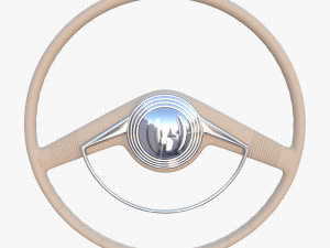 generic 40s car steering wheel 3D Model