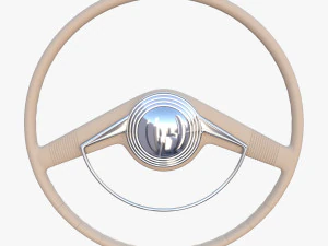 setir mobil generik tahun 40an Model 3D