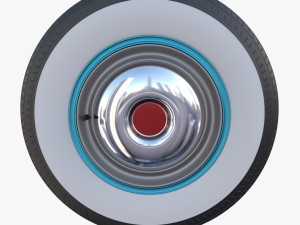 generic 40s car wheel Modello 3D