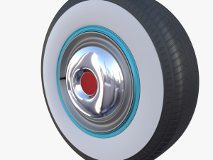 generic 40s car wheel 3D Модель