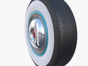 generic 40s car wheel 3D Model