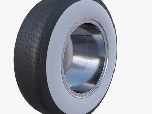 generic 40s car wheel 3D Модель