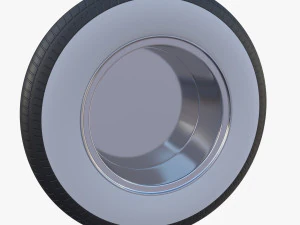 generic 40s car wheel 3D Model