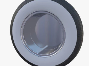 generic 40s car wheel 3D Model