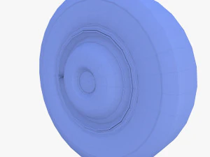 generic 40s car wheel 3D Model