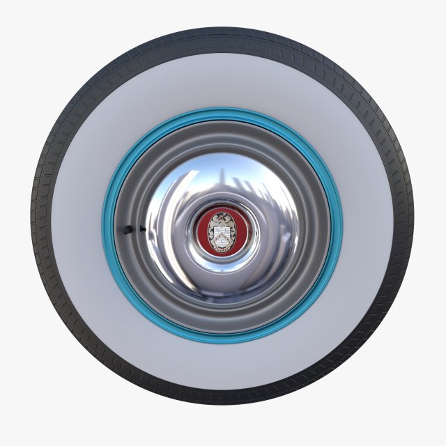 tucker 48 wheel 3D-Modell .c4d .max .obj .3ds .fbx .stl .blend 