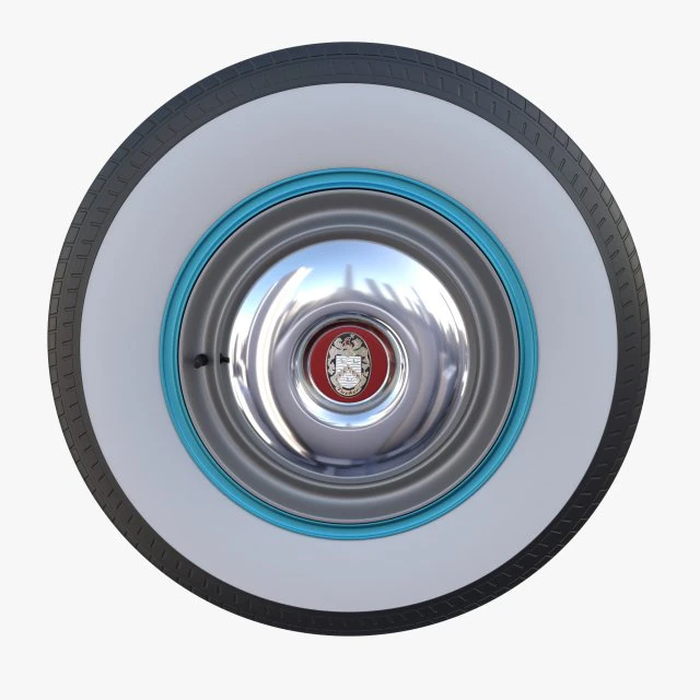 Такер 48 колесо 3D Модель .c4d .max .obj .3ds .fbx .stl .blend 