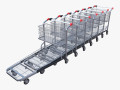 shopping cart stack v1 3D Models