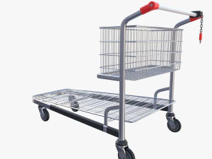 shopping cart stack v1 3D Model