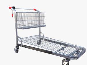 shopping cart stack v1 Model 3D