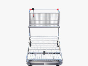 shopping cart stack v1 Model 3D