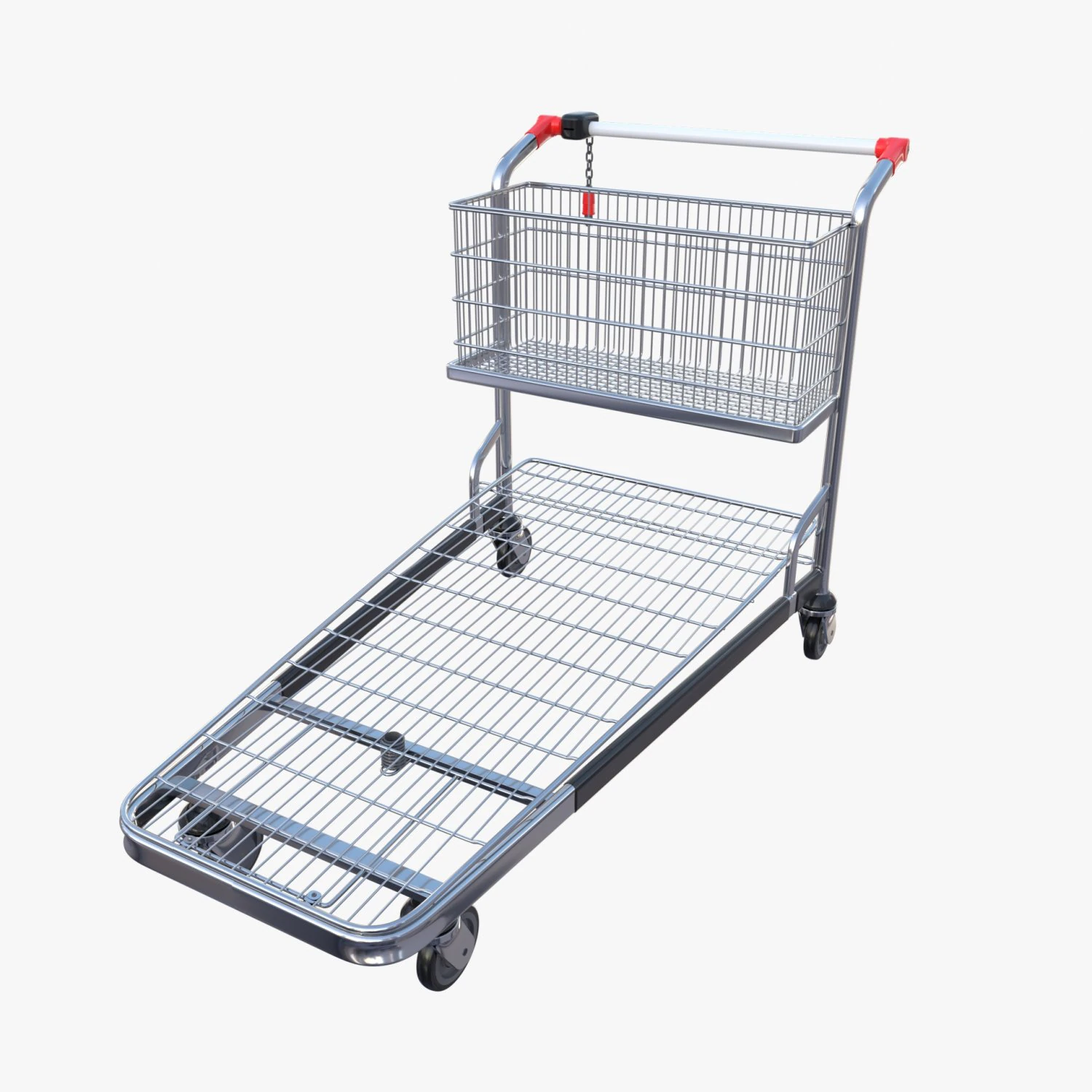 shopping cart v1 3D Model .c4d .max .obj .3ds .fbx .stl .blend 