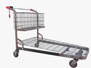shopping cart weathered v1 3D Model