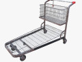 shopping cart weathered v1 3D Models