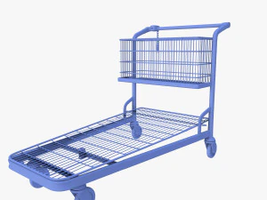 shopping cart weathered v1 3D Model