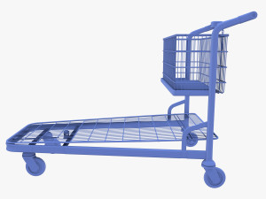 shopping cart weathered v1 3D Модель