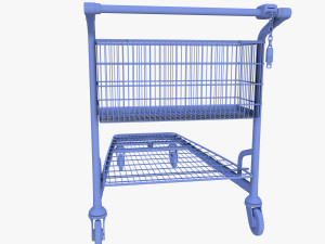 shopping cart weathered v1 3D Модель
