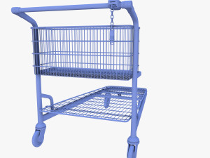 shopping cart weathered v1 3D Модель