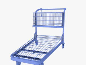 shopping cart weathered v1 3D Model