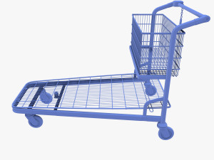 shopping cart weathered v1 3D Модель