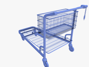 shopping cart weathered v1 3D Модель
