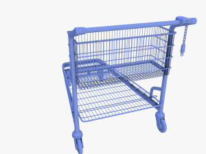 shopping cart weathered v1 3D Модель