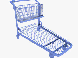 shopping cart weathered v1 3D Модель