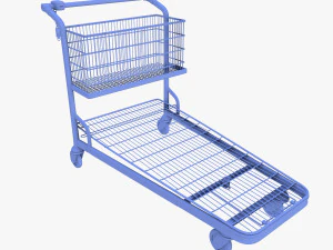 shopping cart weathered v1 3D Model