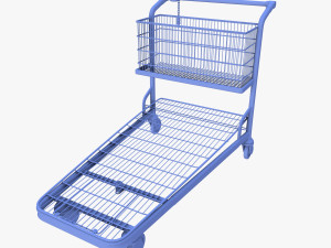 shopping cart weathered v1 3D Модель