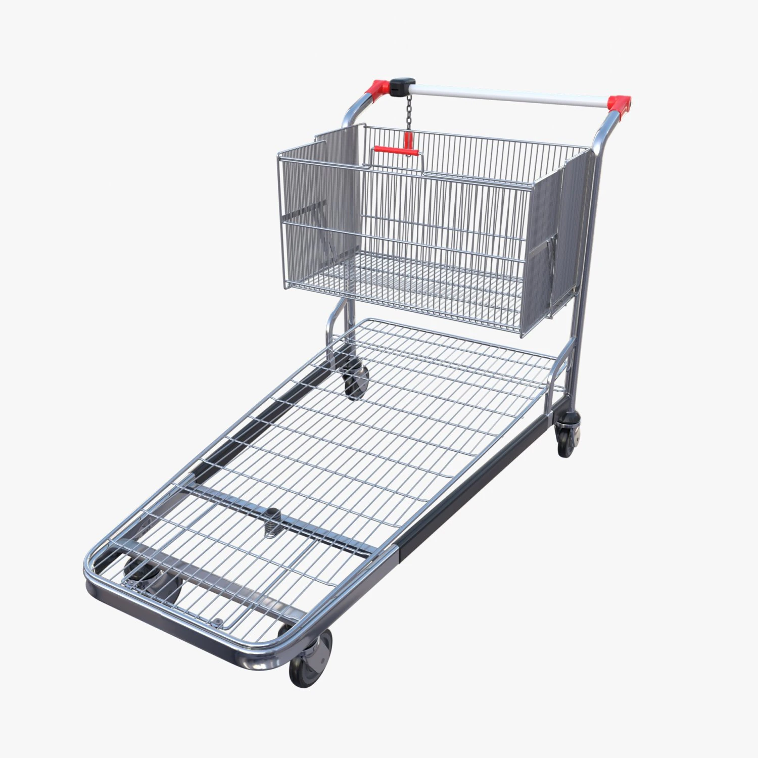 shopping cart v2 3D Model .c4d .max .obj .3ds .fbx .stl .blend 