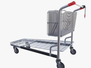 shopping cart stack v2 3D Model