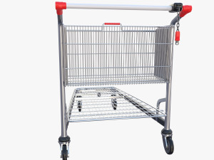 shopping cart stack v2 3Dモデル