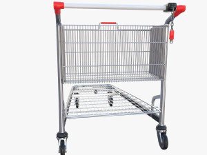 shopping cart stack v2 3D Model