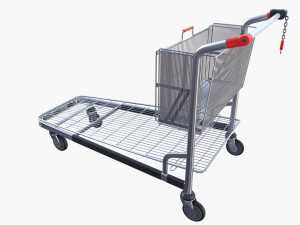 shopping cart stack v2 3Dモデル