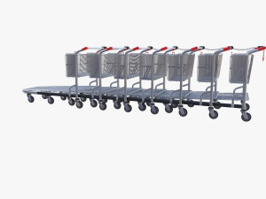 shopping cart stack v2 3Dモデル