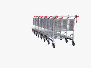 shopping cart stack v2 3Dモデル