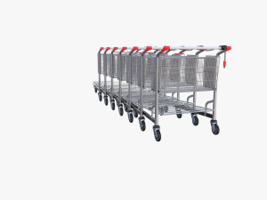 shopping cart stack v2 3D Model