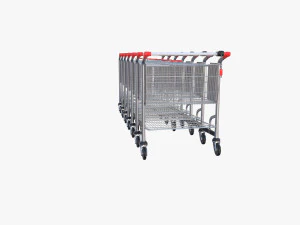 shopping cart stack v2 3D Model