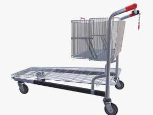 shopping cart stack v2 3D Model