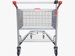 shopping cart stack v2 3D Model