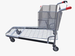 shopping cart stack v2 3D Model