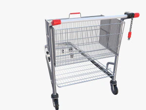 shopping cart stack v2 3D Model