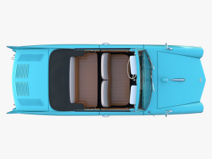 amphicar 770 blue w interior 3D Model