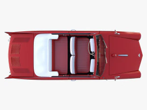amphicar 770 red w interior 3D Model