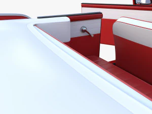 amphicar 770 red w interior 3D Model