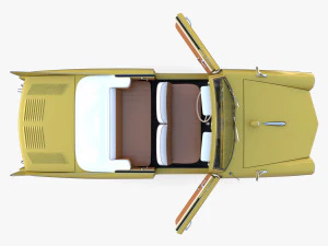 generic 60s amphibious car 3D Model