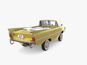 generic 60s amphibious car 3D Model